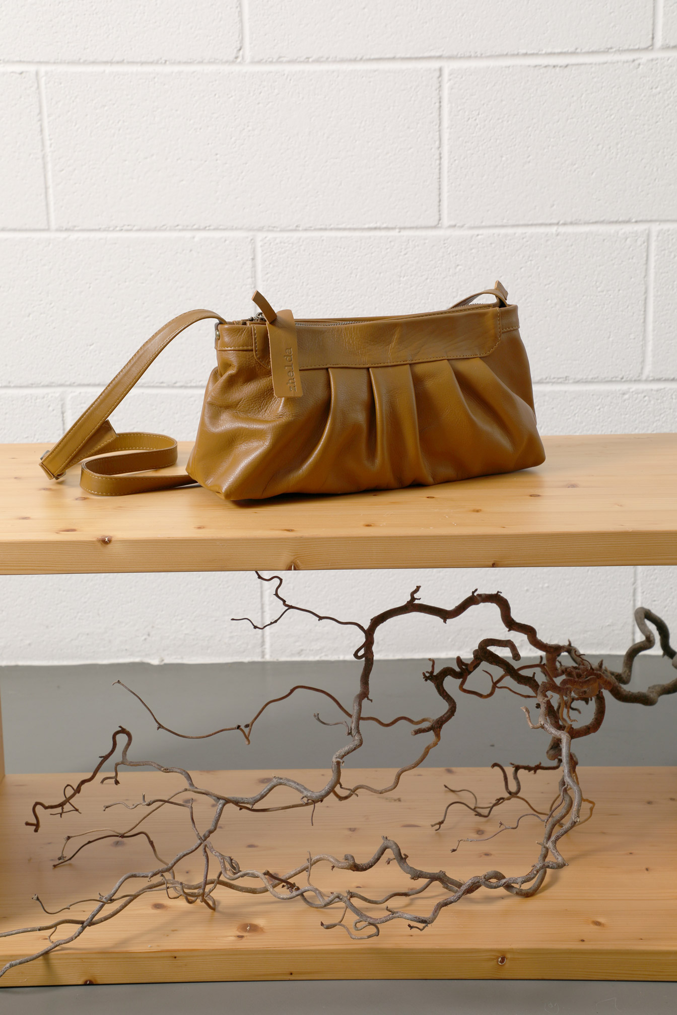 borsa a tracolla in vera pelle