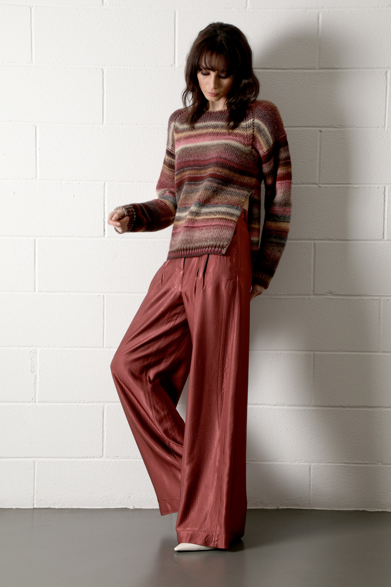 maglia multicolor "I love winter"