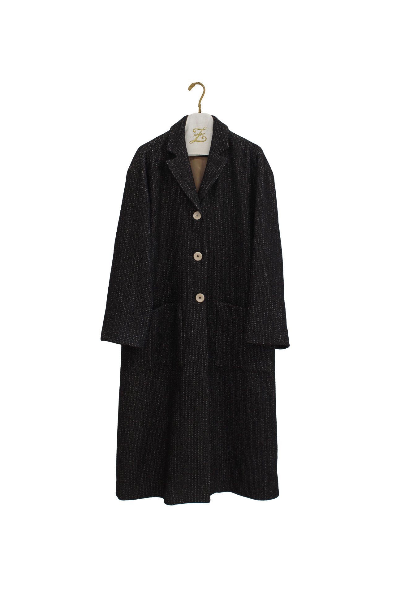 cappotto in lana e viscosa