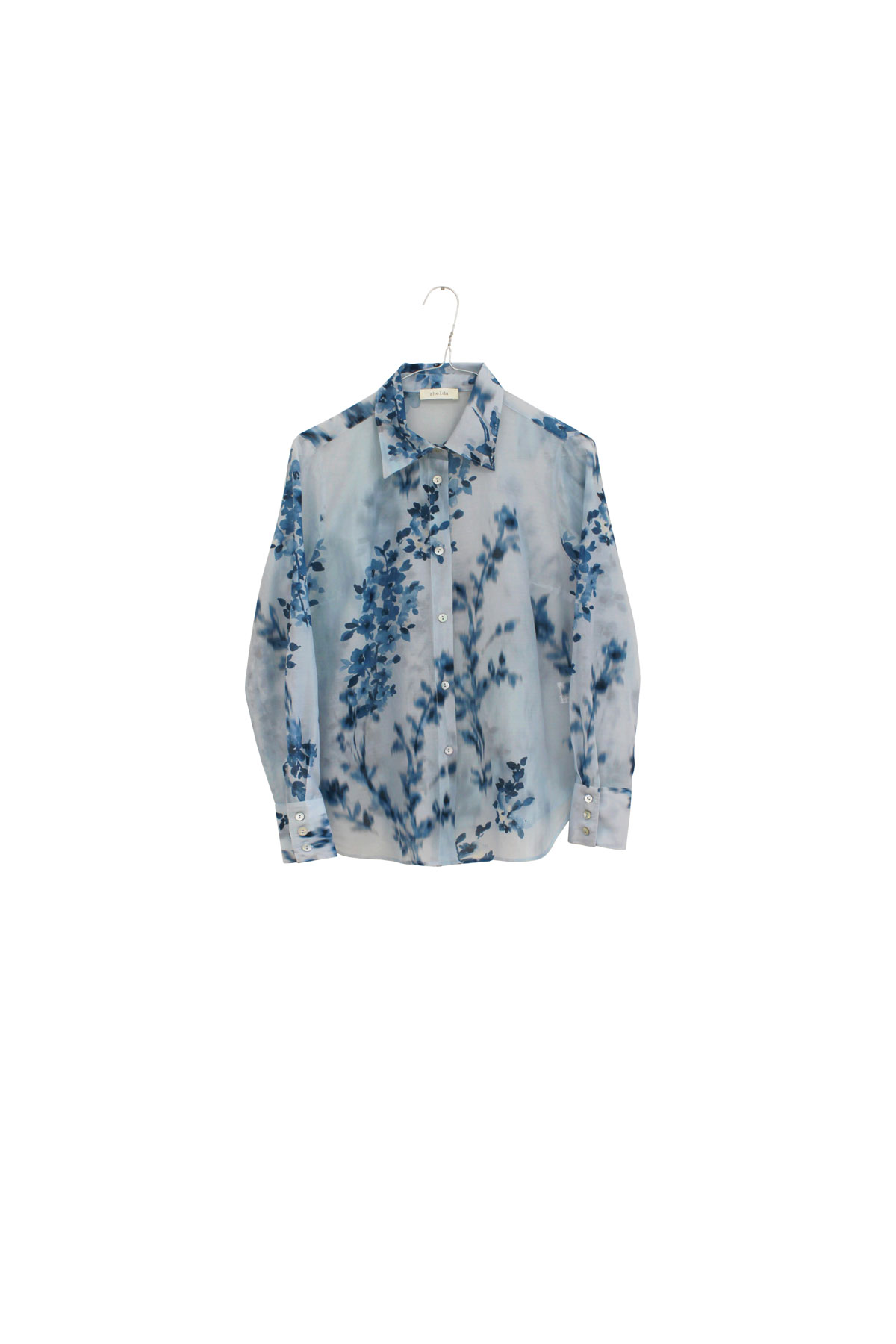 camicia fantasia "soft flowers" in cotone seta