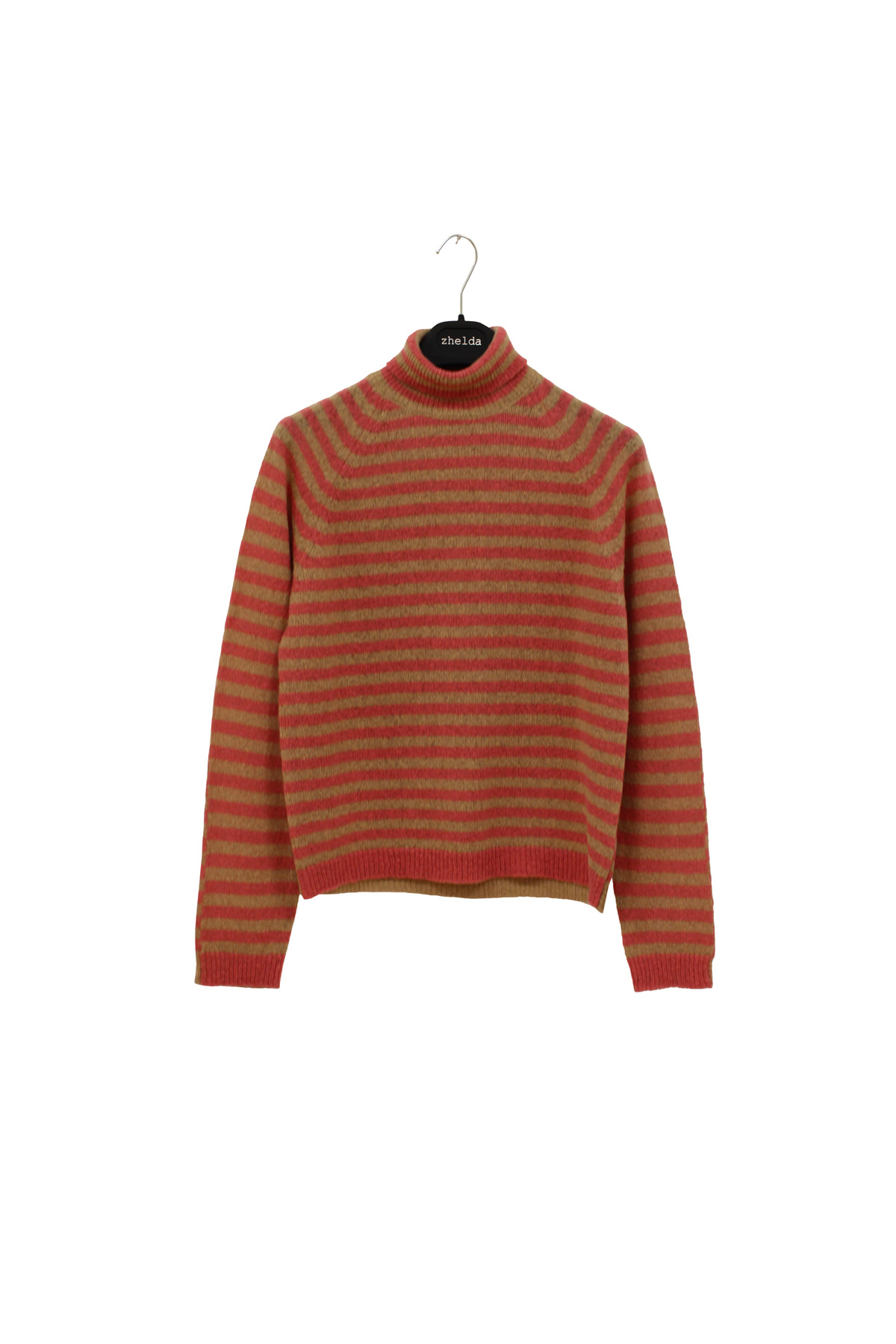 maglia a lupetto rigata