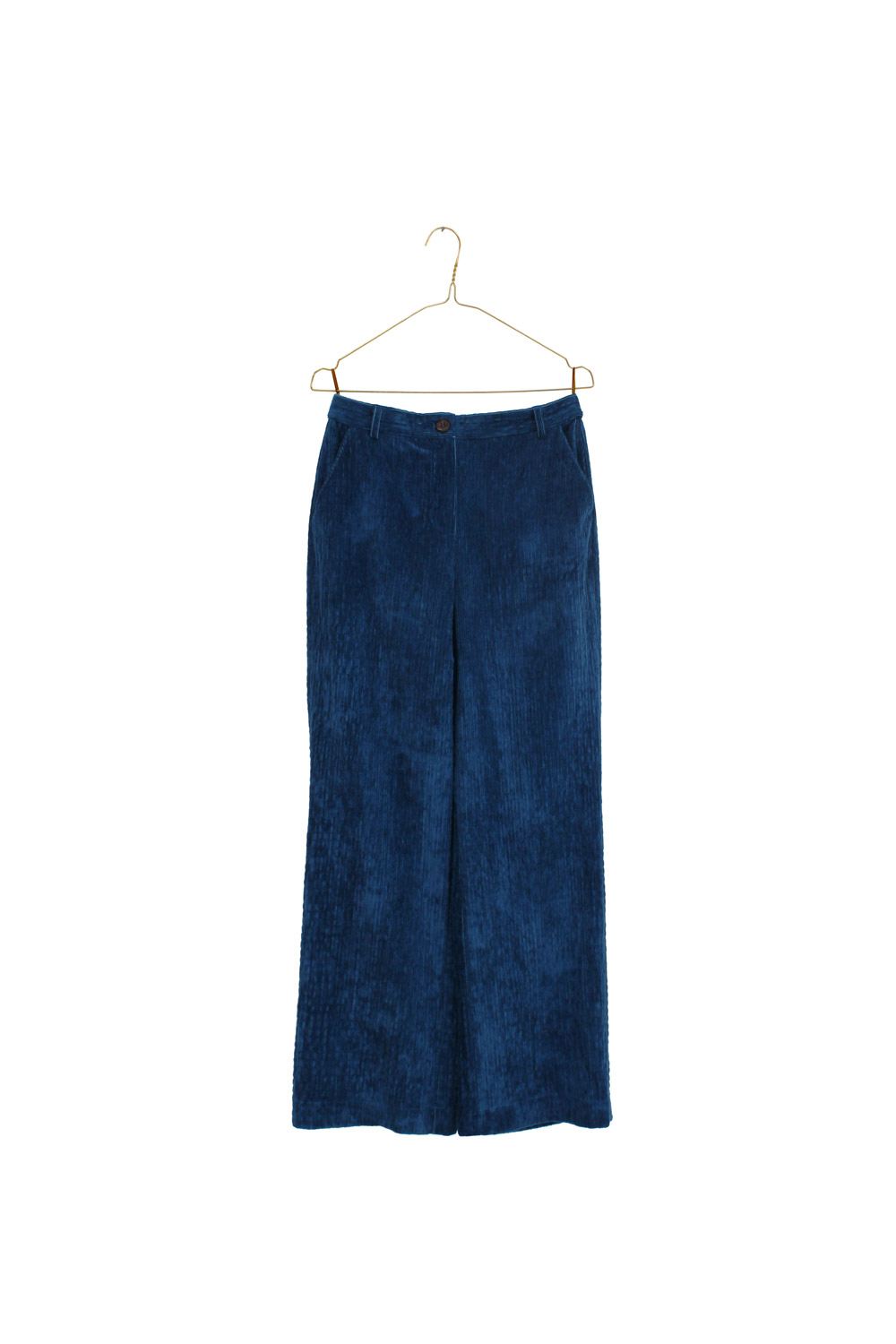 pantalone in velluto di viscosa cotone